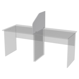 Перегородка для столов Э-39 цвет Серый 73/25-45 см