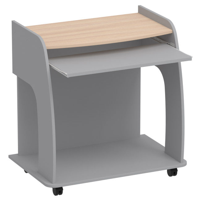 Компьютерный стол СК-20 цвет Серый+Дуб 80/52/80 см