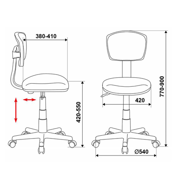Кресло компьютерное детское CH-299/ABSTRACT