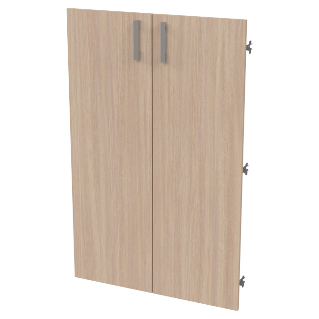 Двери средние ДВ-60+С-17М Дуб молочный 73/1,6/113