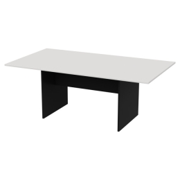 Стол для переговоров СТЗ-12 цвет Черный+Белый 200/110/76 см