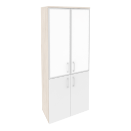 Шкаф высокий широкий O.ST-1.2 R white 80/42/197 Денвер Светлый Белый