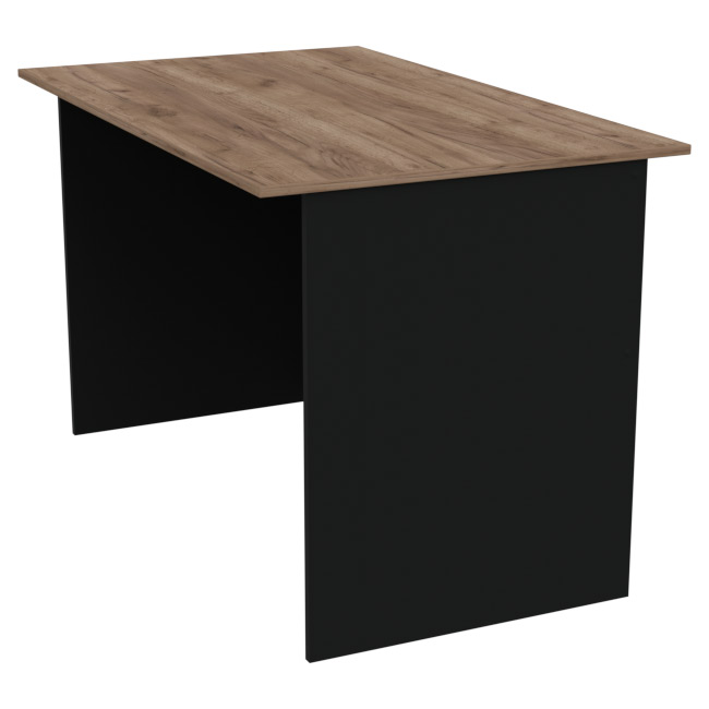 Стол для офиса СТЦ-4 Черный + Дуб Крафт 120/73/75,5 см