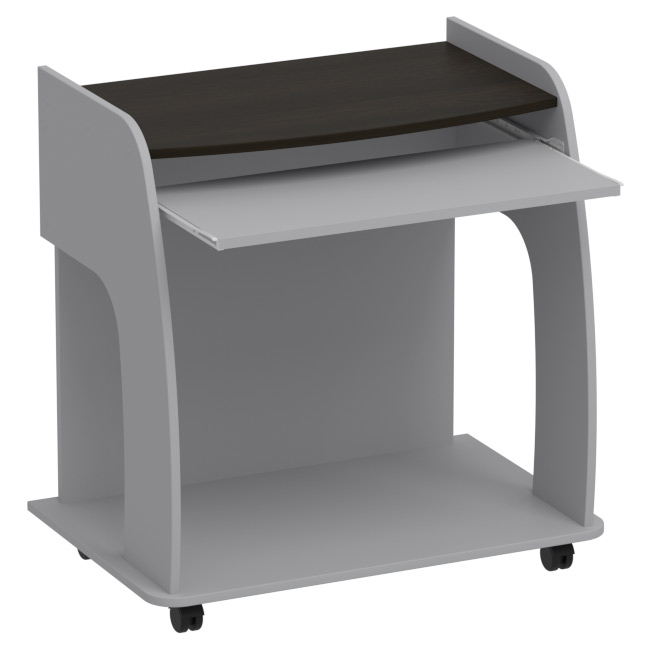 Компьютерный стол СК-20 цвет Серый+Венге 80/52/80 см