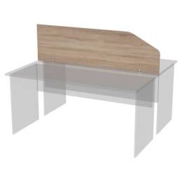 Перегородка для столов Э-32 цвет Дуб Сонома 160/25-45 см