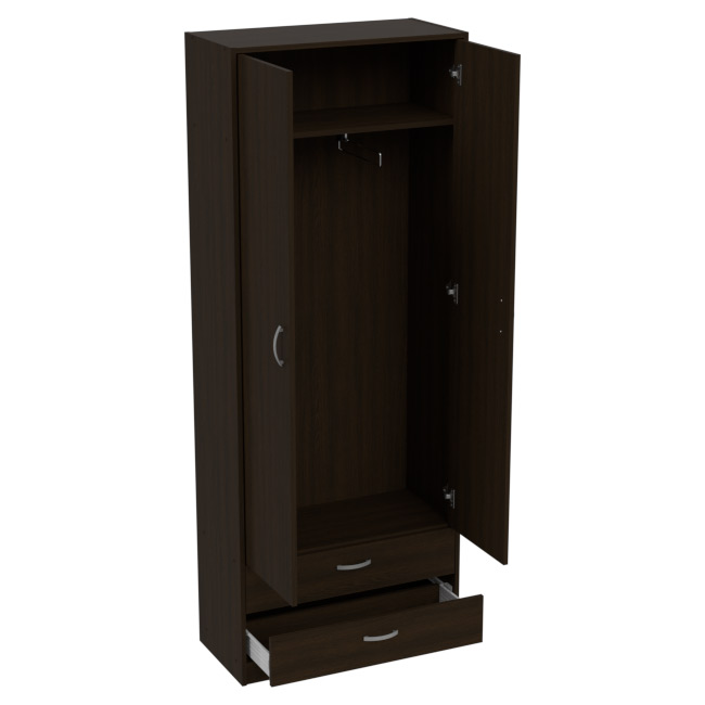 Шкаф для одежды ШО-37 цвет Венге 77/37/200 см