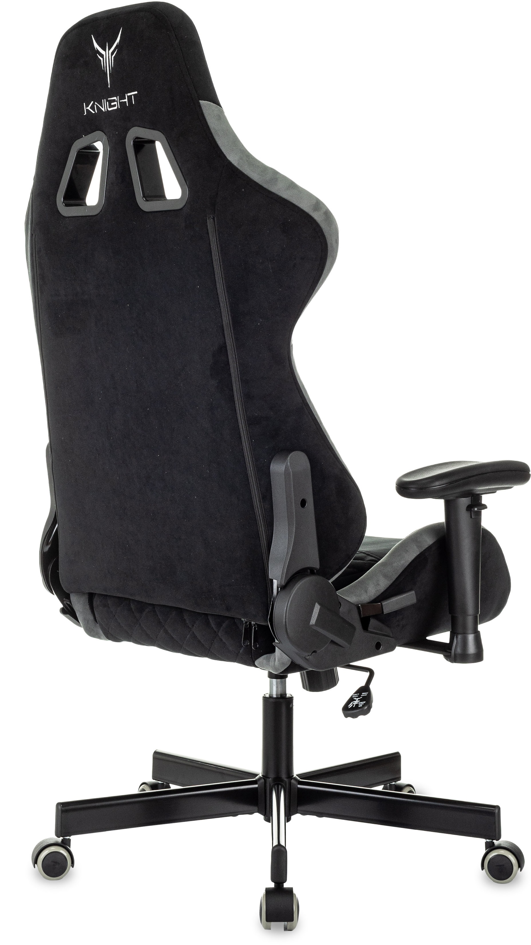 Кресло игровое Knight Regal Fabric черный/серый