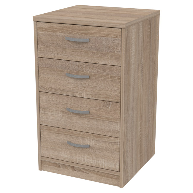 Тумба с ящиками приставная ТС-27+С46 цвет Дуб Сонома 45/44/76