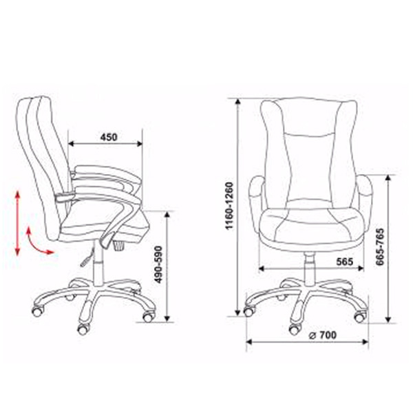 Офисное кресло для руководителя CH-879DG/Coffee