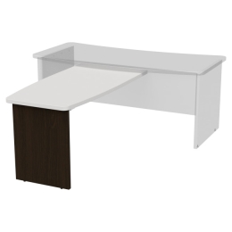 Брифинг-приставка Б-14 цвет Венге/Белый 140/70 см Венге