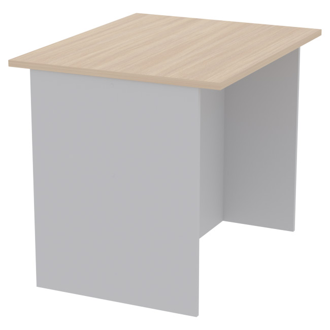 Переговорный стол СТСЦ-8 цвет Серый+Дуб Молочный 90/73/76 см