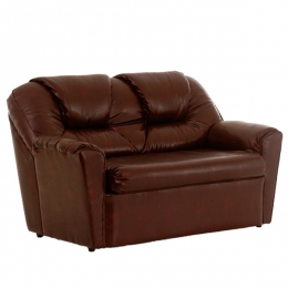 Офисный двухместный диван БИЗОН коричневый