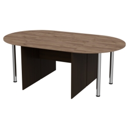 Стол для переговоров составной 210/120/76 Венге+Дуб Крафт