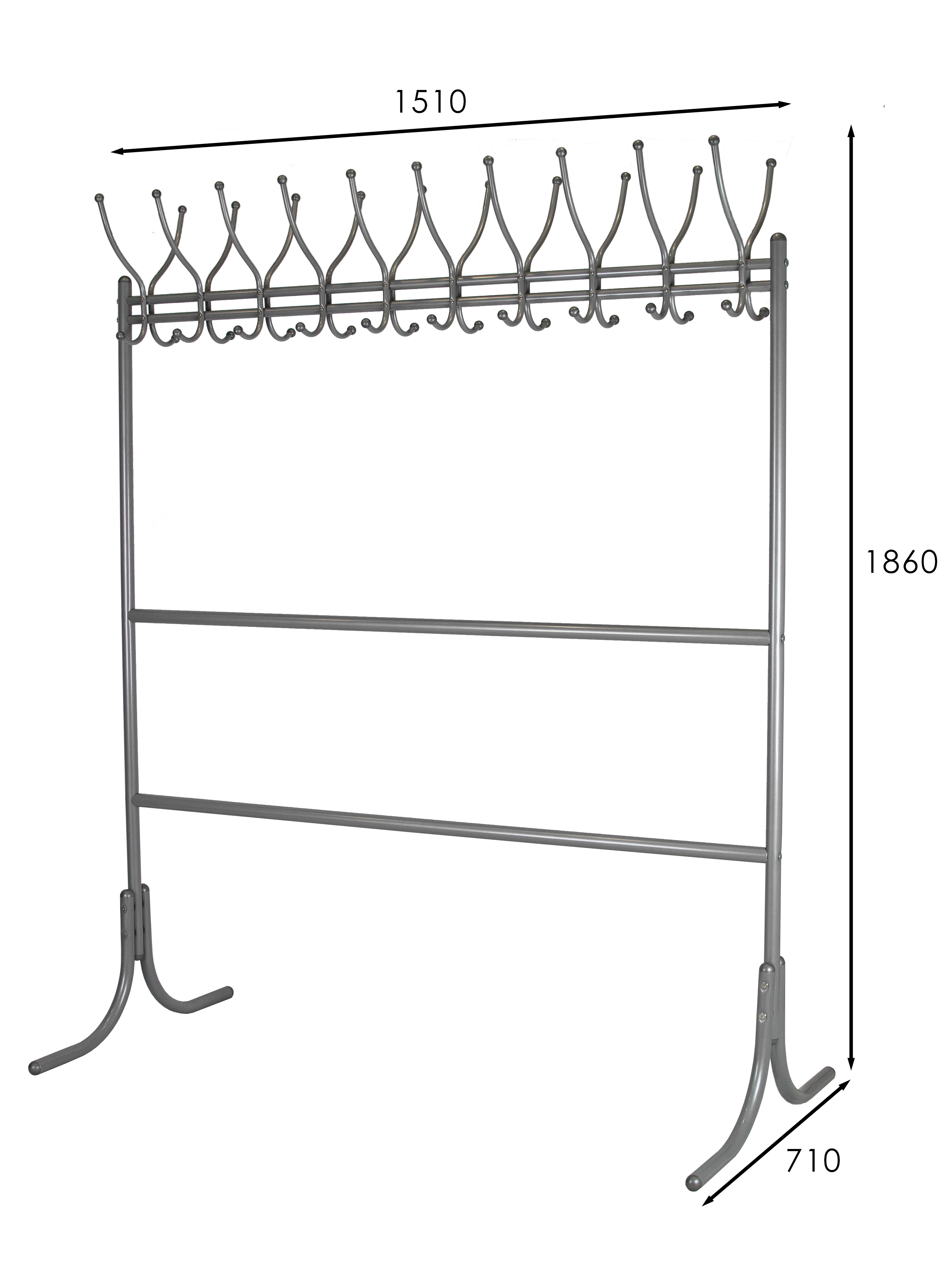 Вешалка напольная М 12 металлик