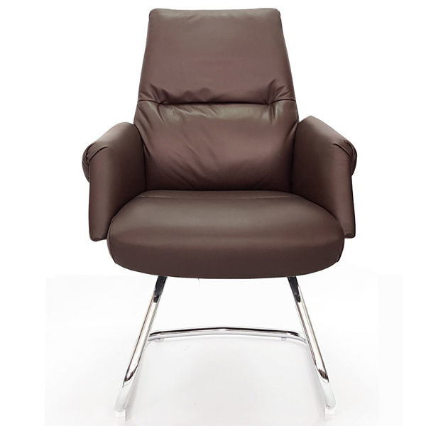 Конференц кресло AR-C107A-V Темно-коричневый/Черный