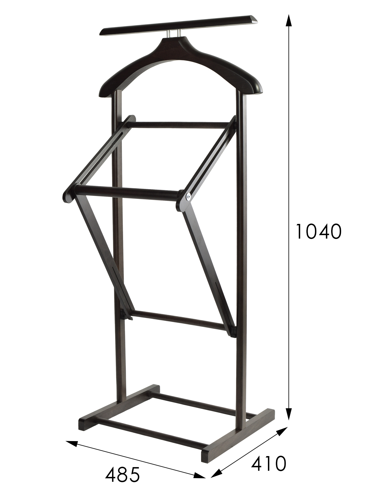 Вешалка костюмная складная В 21Н венге
