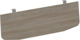 Экран ДСП фигурный Вяз либерти для столешницы 180 с кронштейнами мокко ТМ М 1451 ВЛ