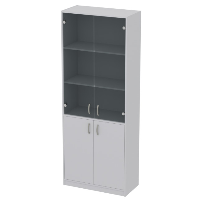 Офисный шкаф ШБ-3+А5 графит цвет Серый 77/37/200 см