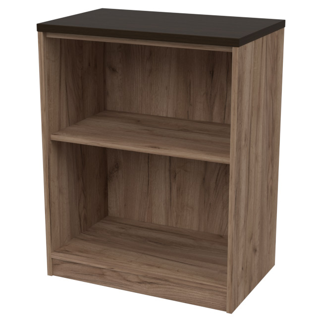 Офисный стеллаж СБ-40 цвет Дуб Крафт+Венге