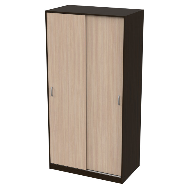 Шкаф-купе комбинированный ШК-1 цвет Венге+Дуб Молочный 100/58/200 см