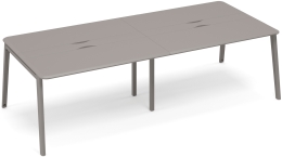 Стол для переговоров с кабель-каналом Мокко премиум METAL ТМ М1 154-2 МП/МП 280/124/75,6