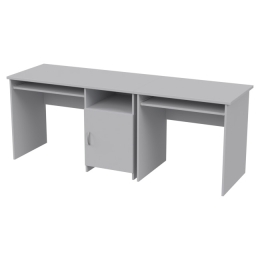 Офисный стол СК-21+СК-27 цвет Серый