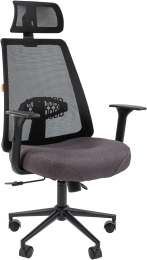 Офисное кресло CHAIRMAN 535 Black черно-серый