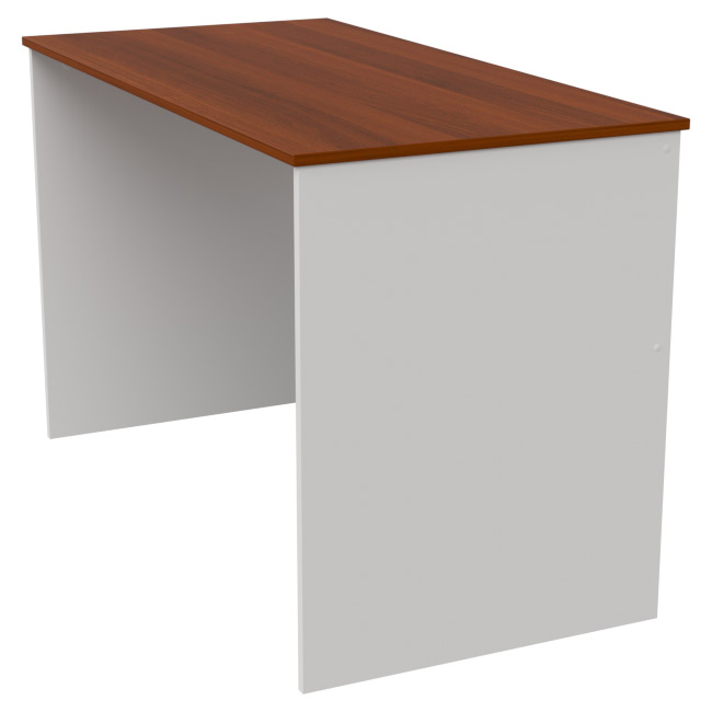 Офисный стол СТ-3 цвет Белый+Орех 120/60/75,4 см