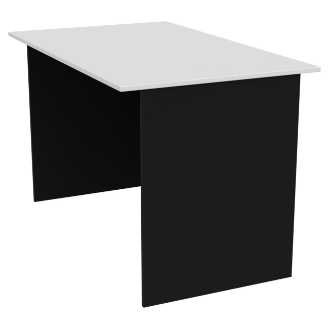 Стол для офиса СТЦ-4 Черный+Белый 120/73/75,5 см