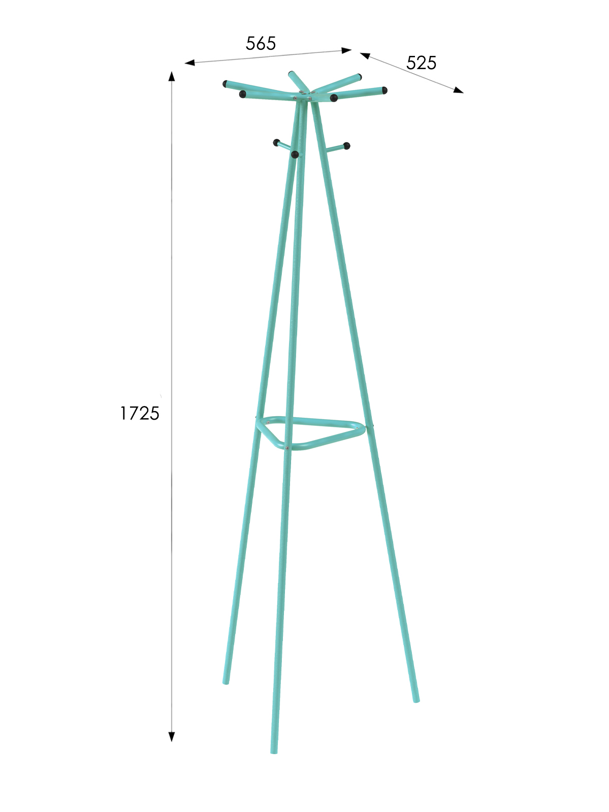 Вешалка напольная Галилео 217 бирюзовый