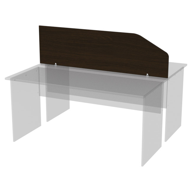 Перегородка для столов Э-32 цвет Венге 160/25-45 см