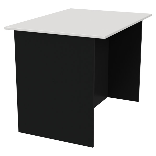 Переговорный стол СТСЦ-2 цвет Черный+Белый 100/73/75,4 см