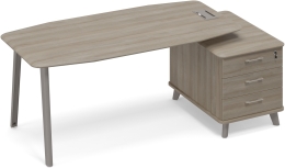 Стол на опорной тумбе малой Вяз либерти ТМ М1 113 ВЛ ВЛ ВЛ 205,8/104,2/75,6