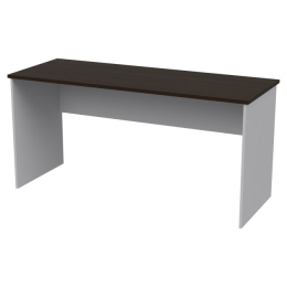 Офисный стол СТ-11 цвет Серый+Венге 160/60/76 см