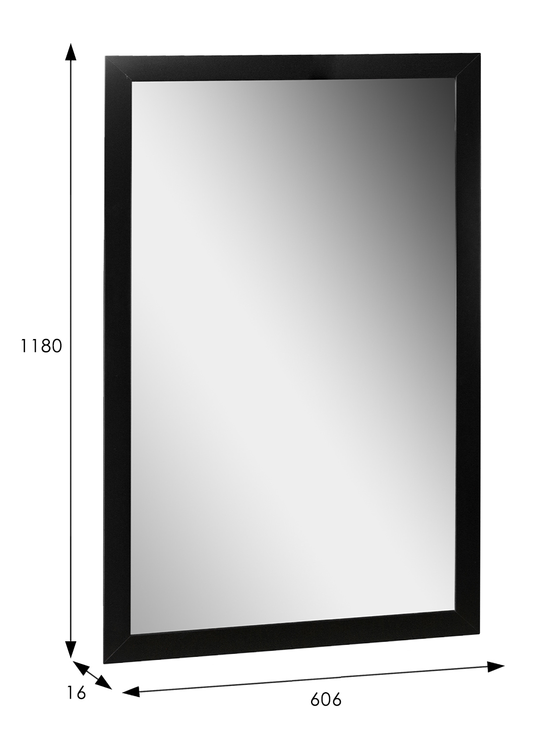 Зеркало настенное BeautyStyle 11 черный