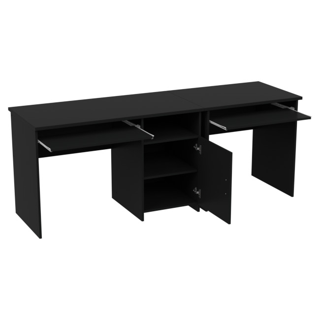 Офисный стол СК-21+СК-27 цвет Черный