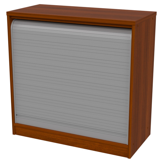 Офисный стеллаж с жалюзи СБЖ-39 цвет Орех Итальянский 77/37/76 см