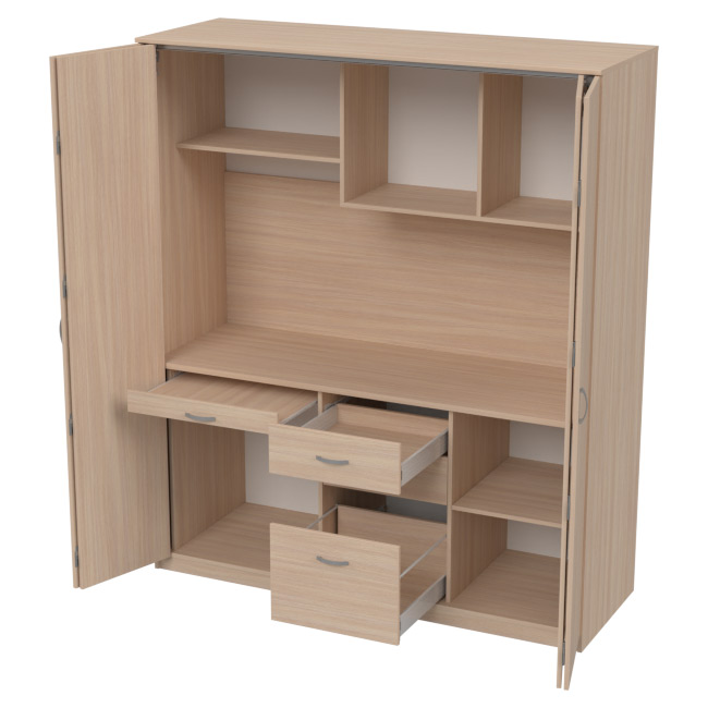 Мини-кухня МК-2/Д цвет Дуб Молочный 169/60/200 см