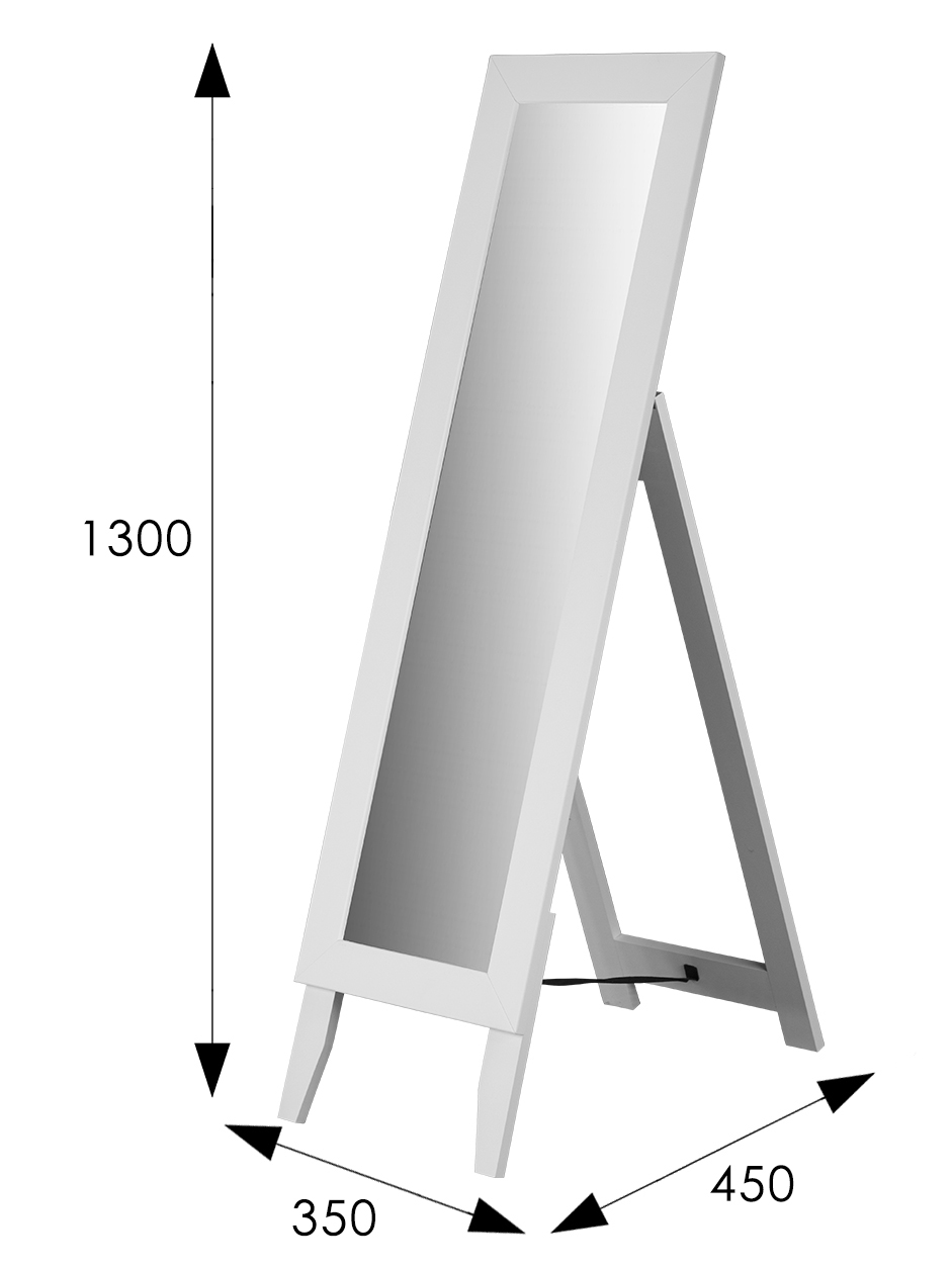 Зеркало напольное BeautyStyle 1 белый