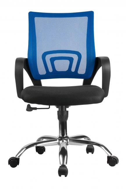 Офисное кресло Эконом RIVA 8085 JE Синяя сетка
