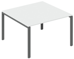 Стол для переговоров TREND metall цвет белый 120/123/75