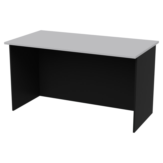 Офисный стол СТЦ-48 цвет Черный+Серый 140/73/76 см