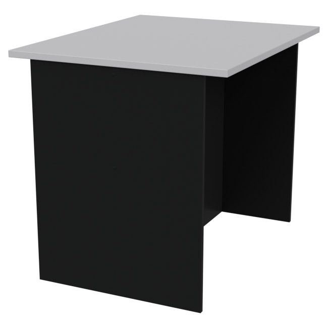 Переговорный стол СТСЦ-8 цвет Черный+Серый 90/73/76 см