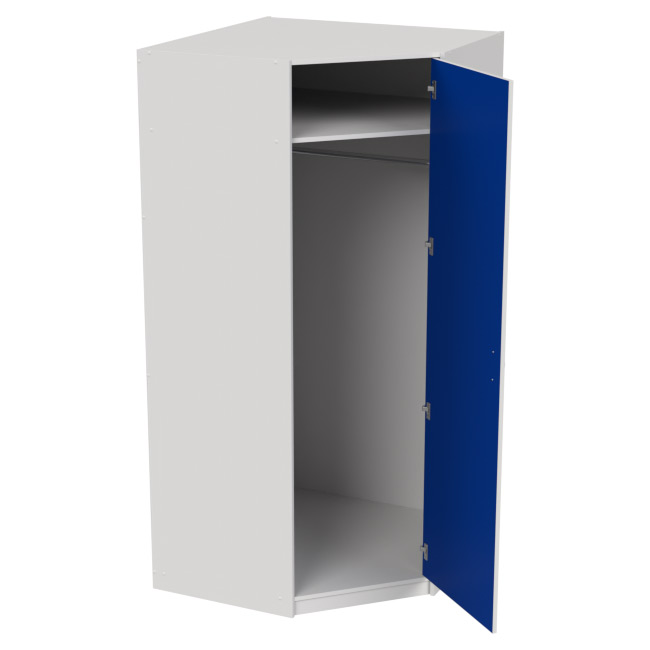 Шкаф для одежды ШУ-1 цвет Белый+Синий