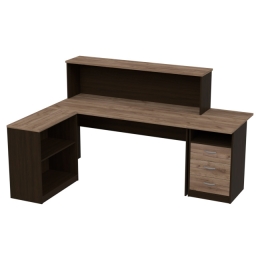 Комплект офисной мебели КП-12 цвет Венге+Дуб Крафт