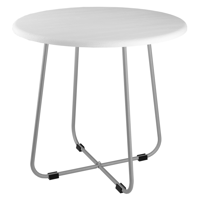 Стол журнальный BeautyStyle 14 белый/металлик