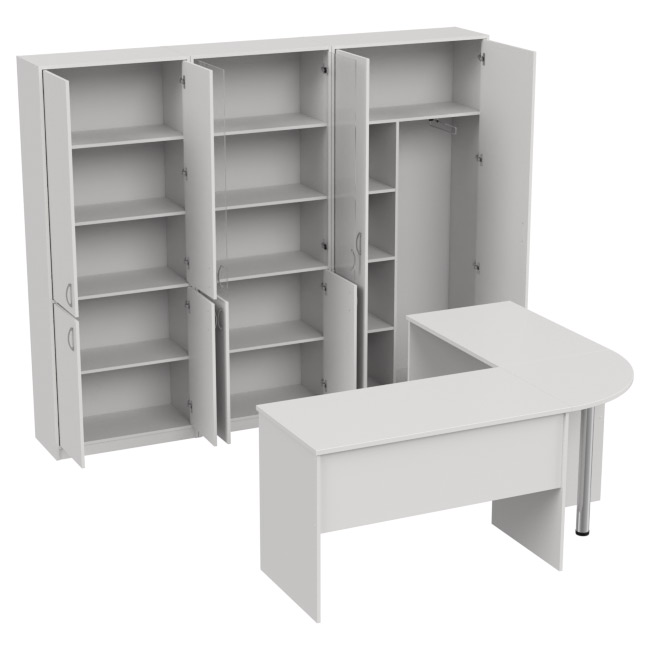 Комплект офисной мебели КП-11 цвет Белый