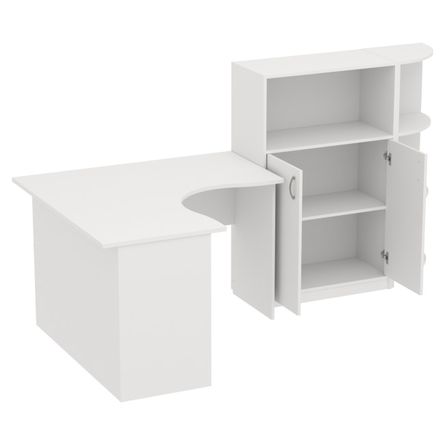 Комплект офисной мебели КП-10 цвет Белый