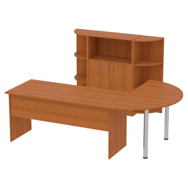 Комплект офисной мебели КП-13 цвет Вишня Оксфорд