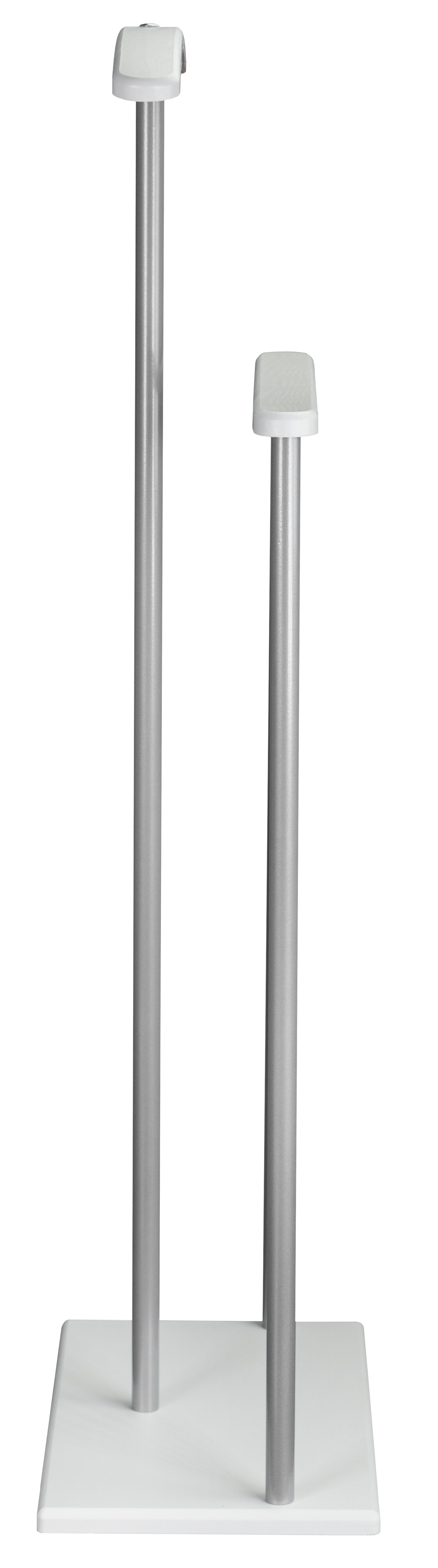 Вешалка костюмная Дэви 1 металлик/белый